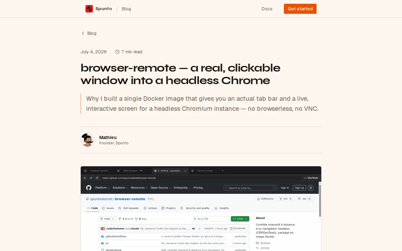 A Simple Containerized Browser