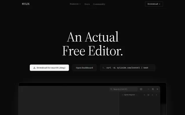 Sylix, a free native Cursor/Antigravity alternative