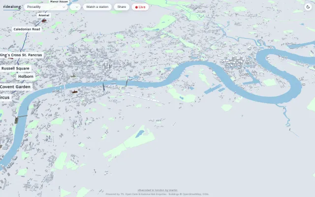 Follow London Trains in 3D