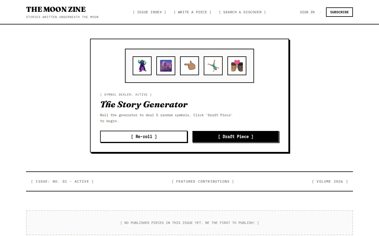 A home for short stories generated from 5 random emojis