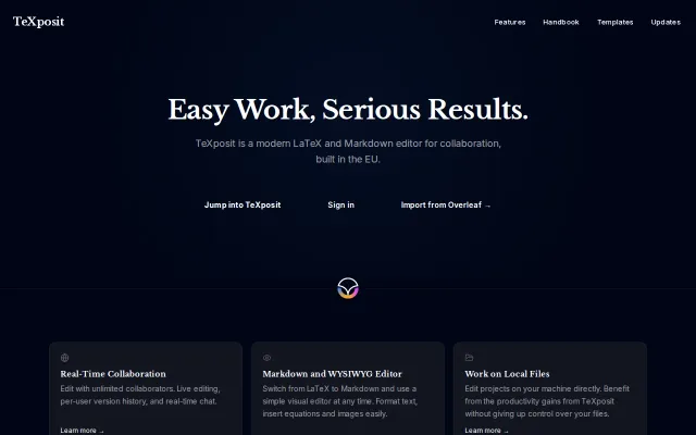 TeXposit – LaTeX and Markdown Editor