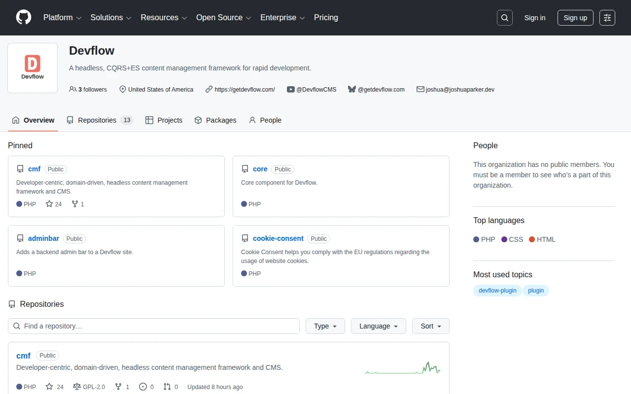 Devflow CMS – Hybrid CMS Alternative to Joomla, Drupal, and WordPress