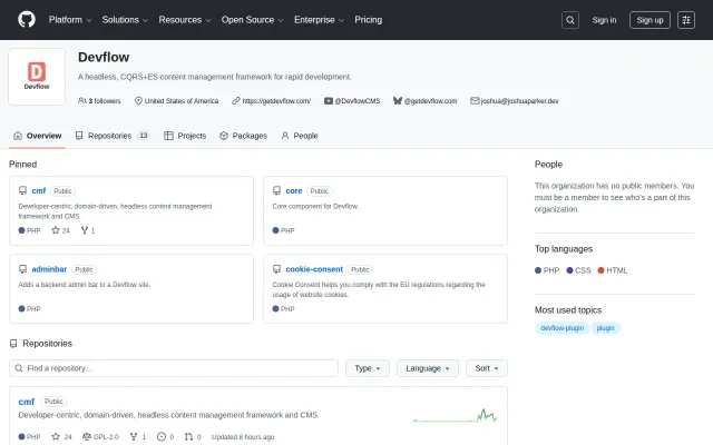 Devflow CMS – Hybrid CMS Alternative to Joomla, Drupal, and WordPress