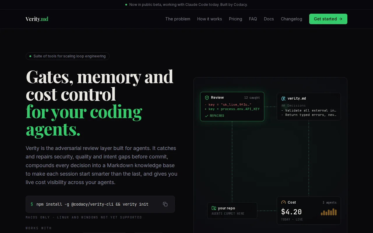 Self-healing review gate and knowledge base for Claude Code (Beta)