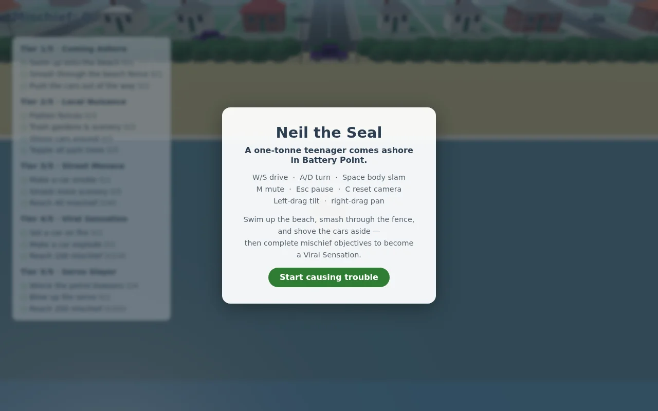 Neil the Seal Game