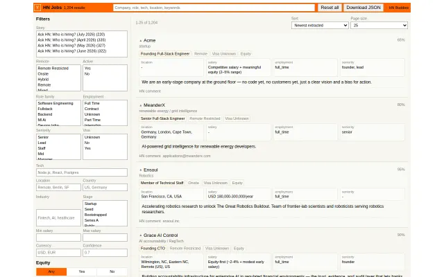 Hacker-News Jobs