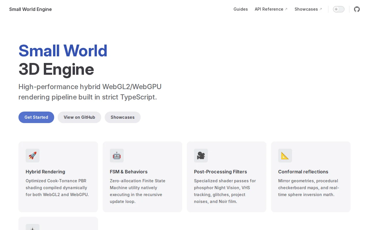 Small World – The "Preact" of 3D Web Engines (TypeScript, WebGPU)