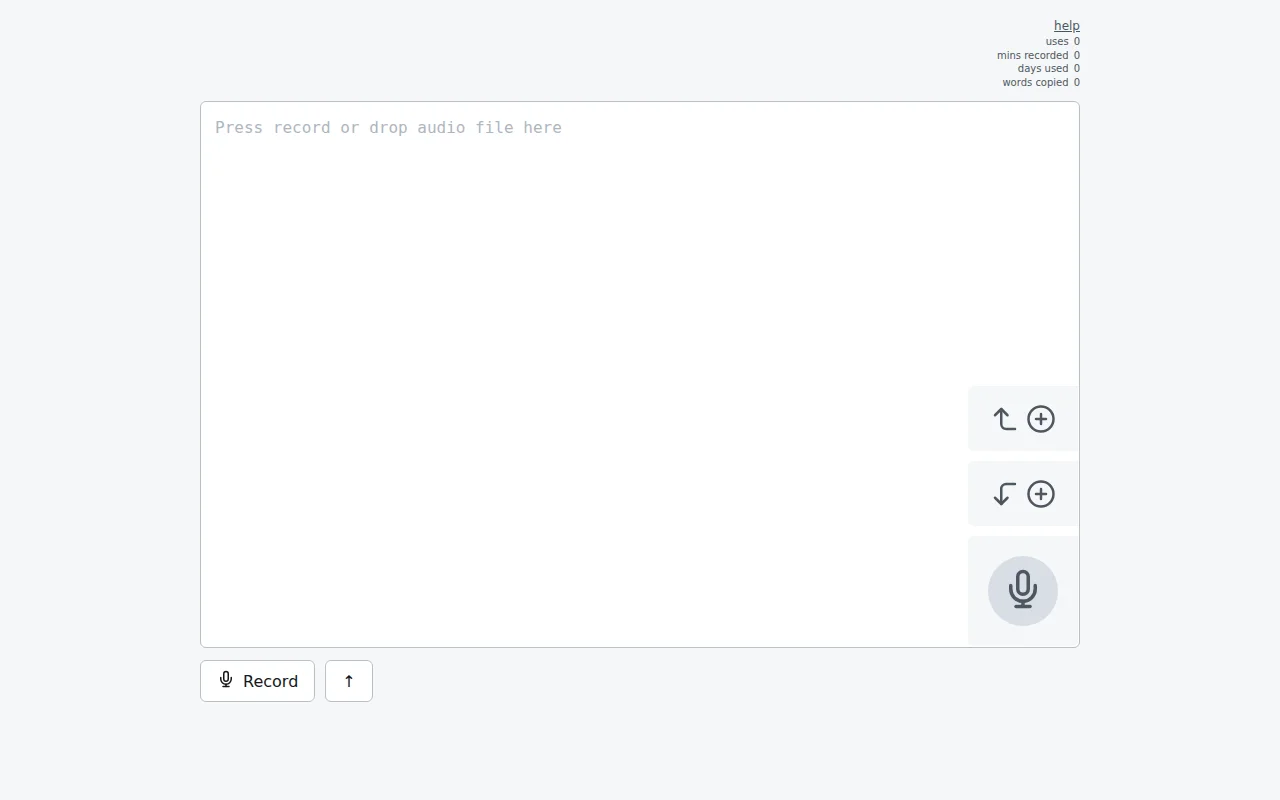 list55: PWA to transcribe into a plain text list