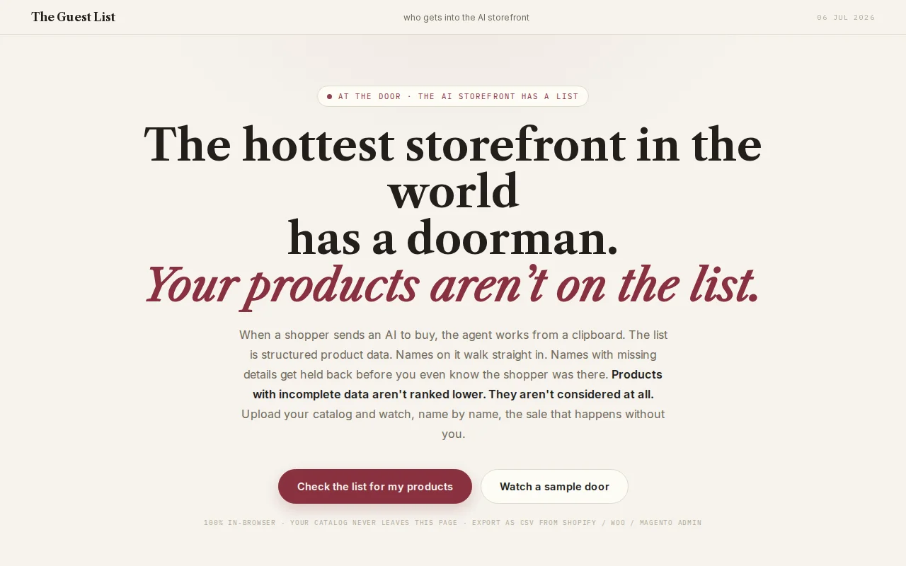 See an AI shopping agent choose which products to recommend