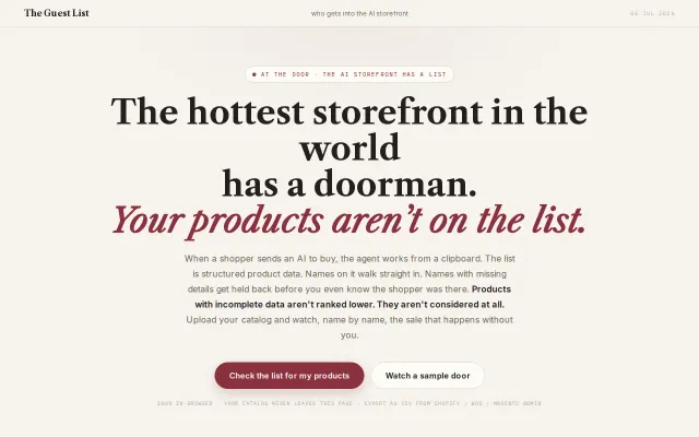 See an AI shopping agent choose which products to recommend