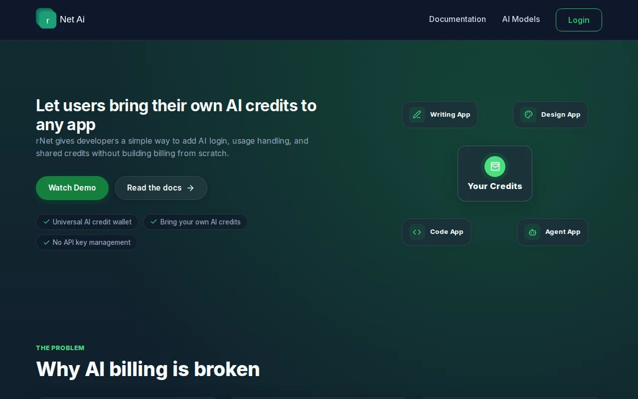 RNet, an AI credit wallet for everyday users