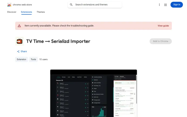 TV Time to Serializd Importer