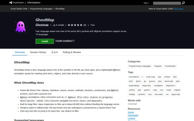 GhostMap – structured ghost annotations for VS Code