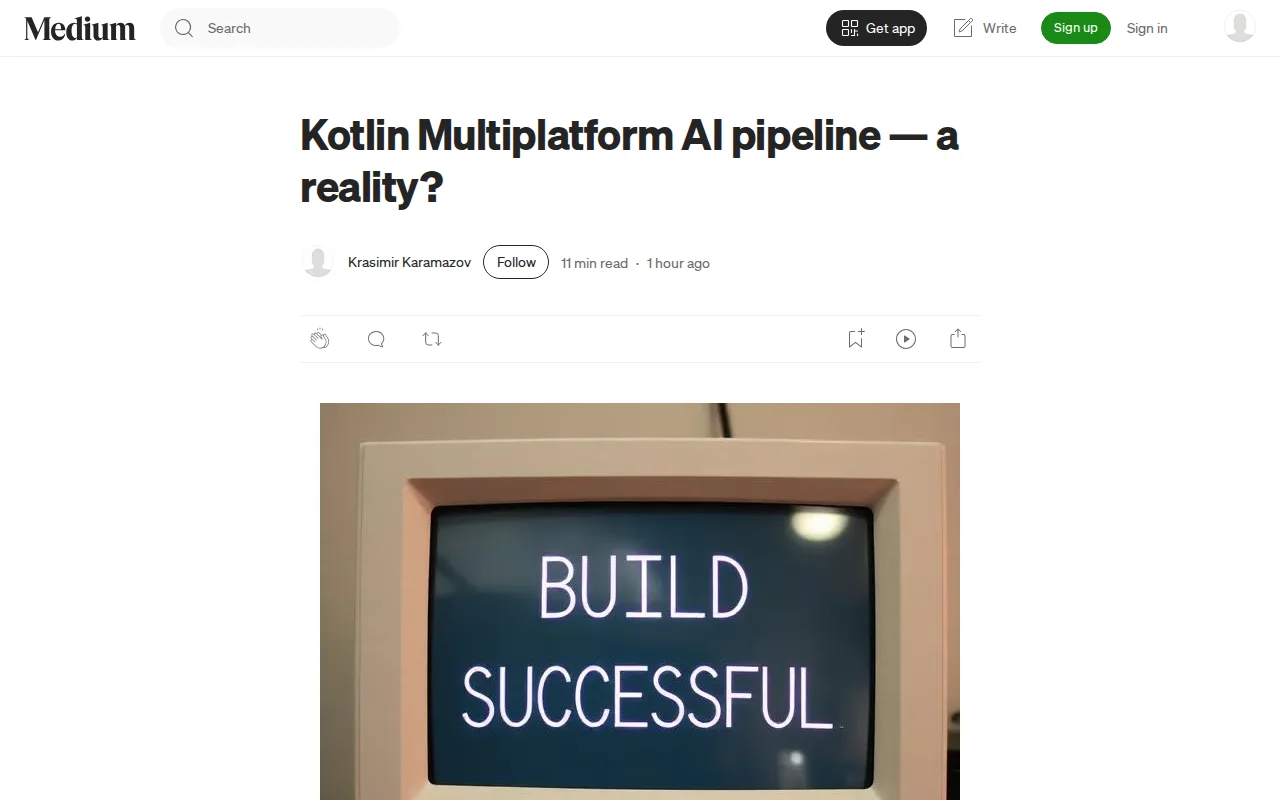 Kotlin Multiplatform AI pipeline – a reality?