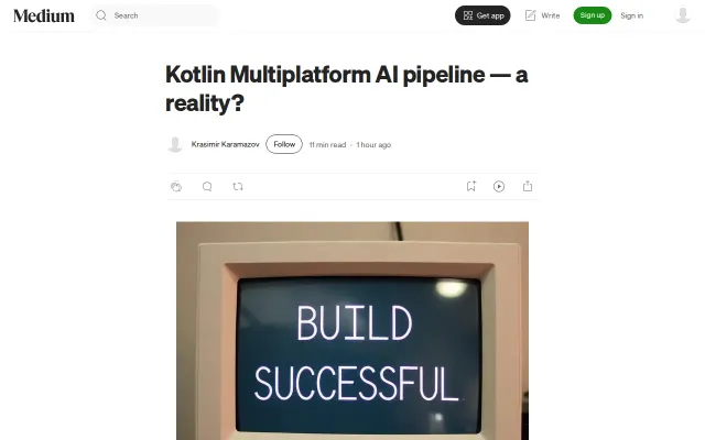 Kotlin Multiplatform AI pipeline – a reality?