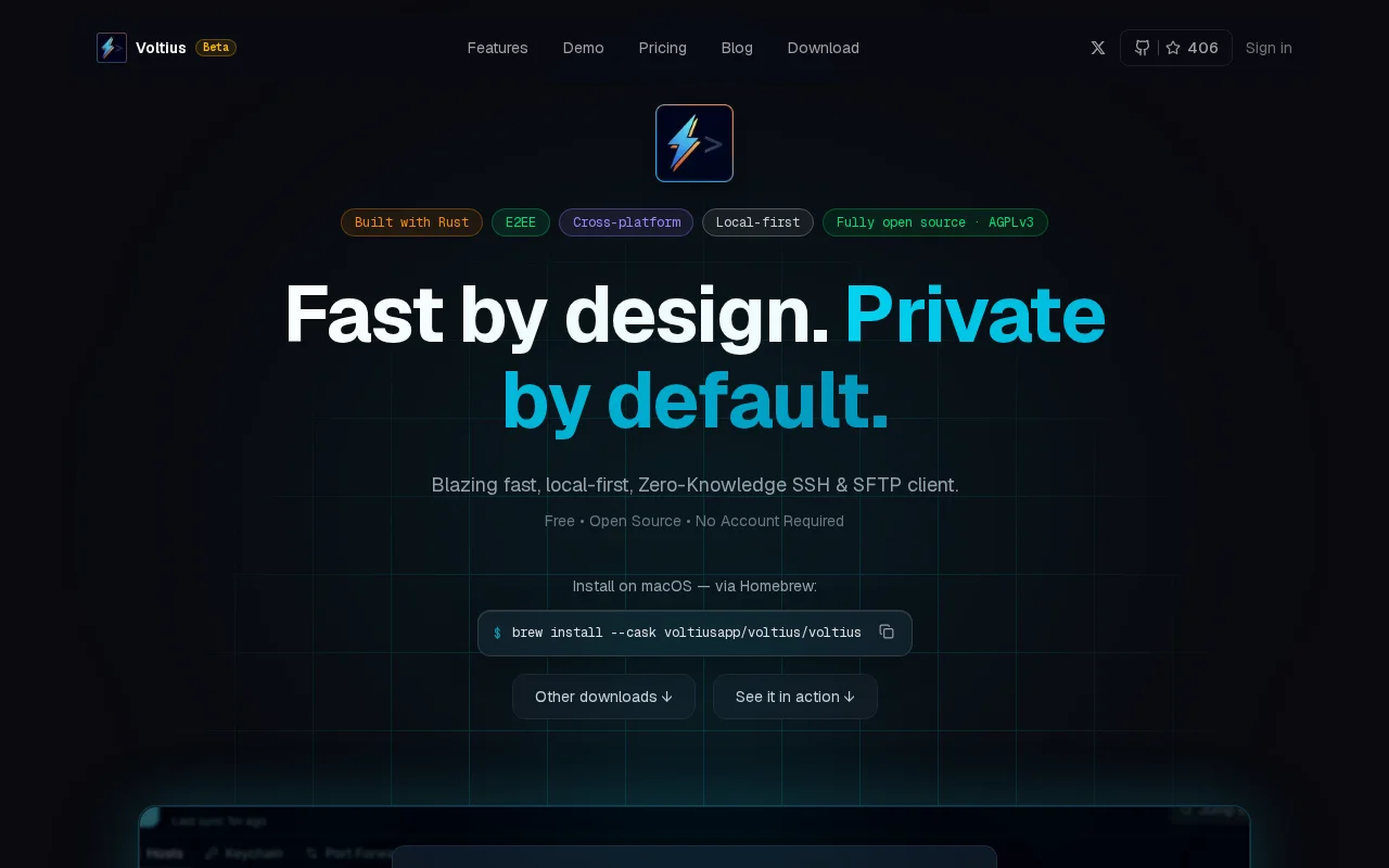 Voltius – open-source SSH/SFTP client, built in Rust