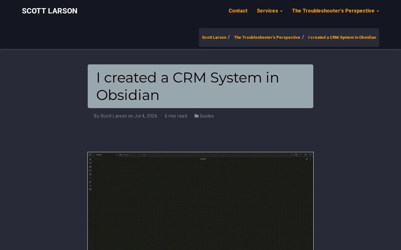 I Created a CRM System in Obsidian