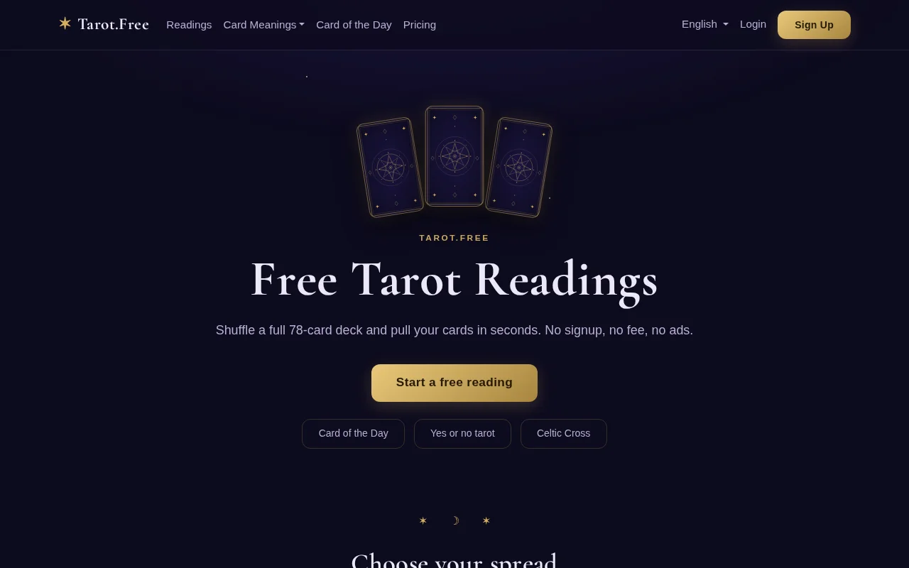 Tarot.free – Free Tarot Readings
