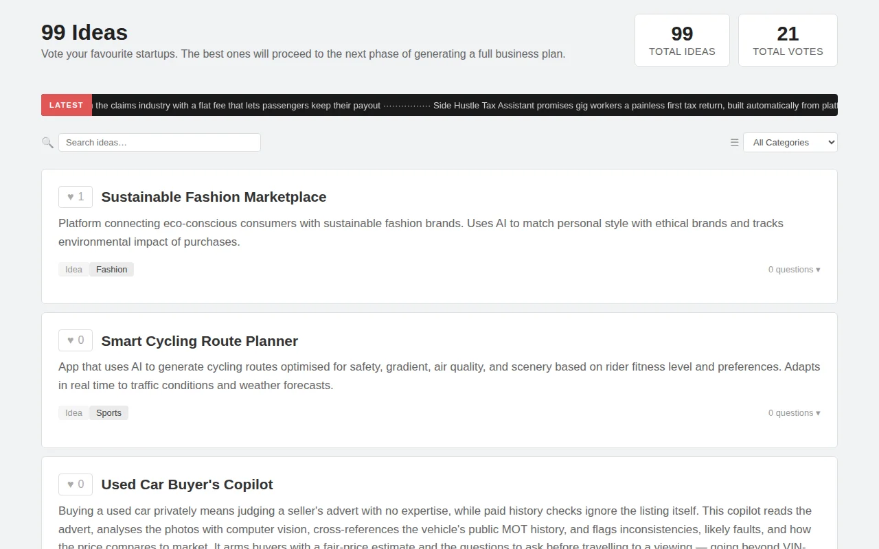 99 Business Ideas