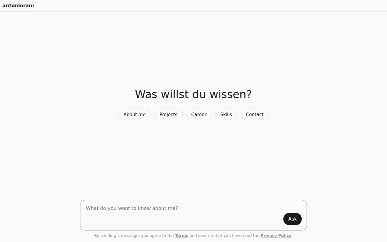 What if your personal website was ChatGPT?