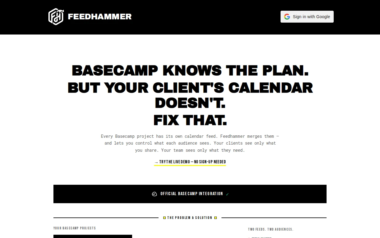 I scratched my own itch by solving a niche Basecamp problem