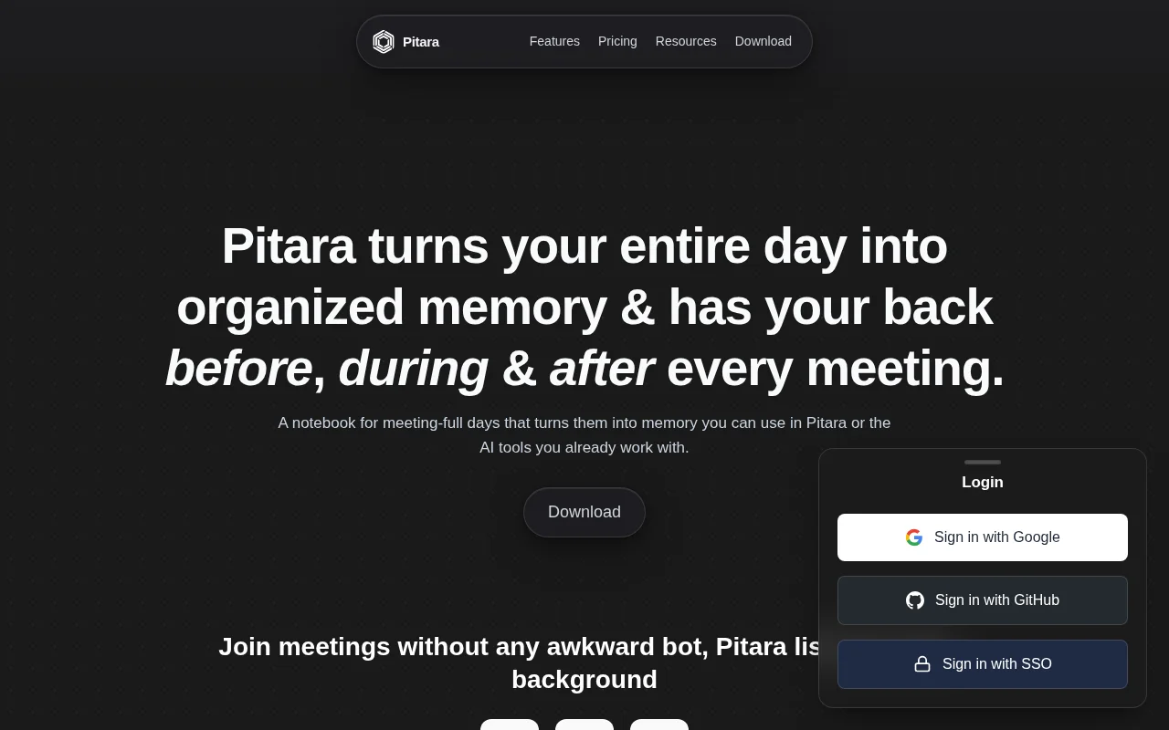 A notepad that turns meeting-full days into shareable memory