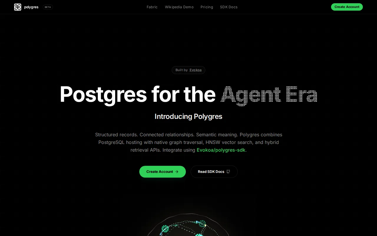 Instant GraphRAG over any Postgres database
