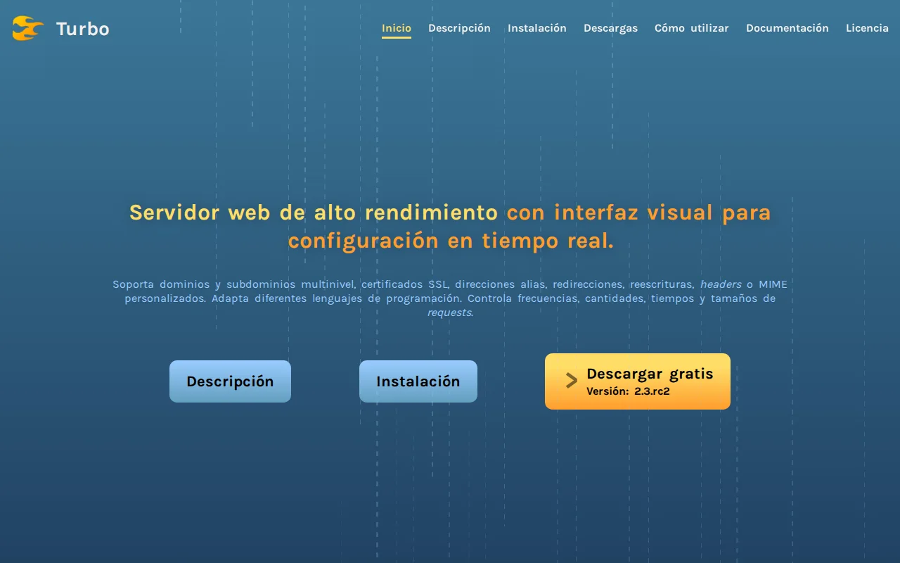 Turbo – An open-source, fast HTTP server with a real-time config GUI