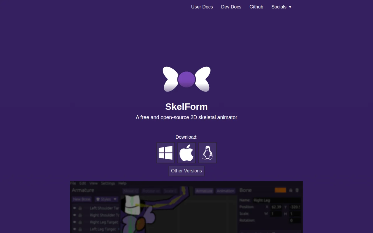 SkelForm – 2D skeletal animator for games