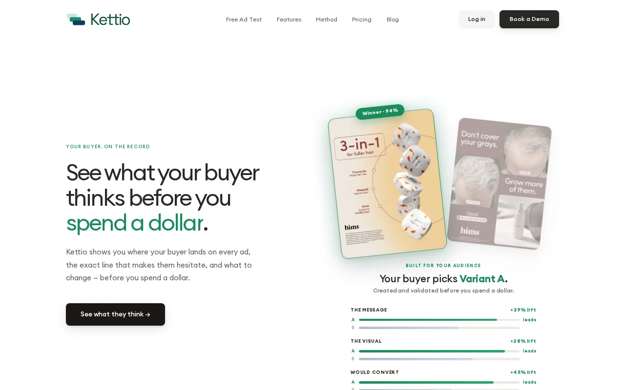 Kettio – using ML to assume audience buying