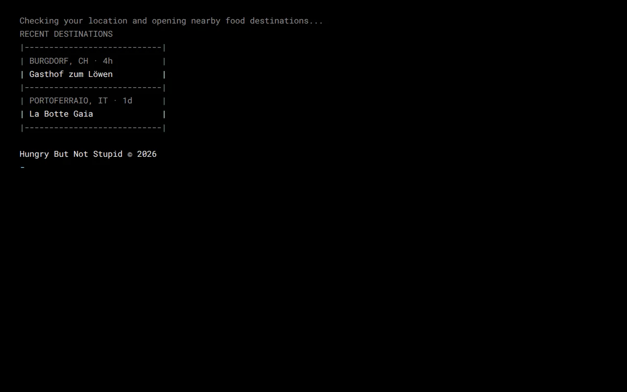 I built a $90 terminal to find where locals eat via spatial gravity