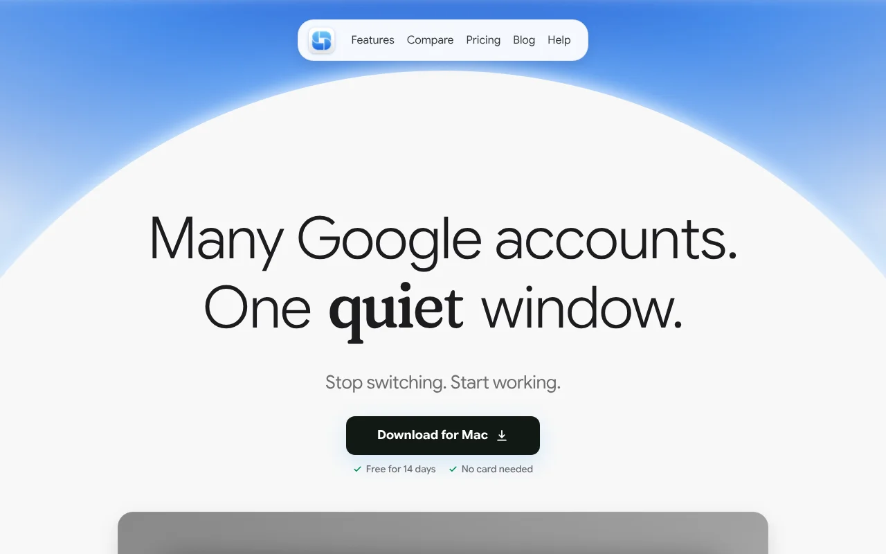 Orbit – native Mac app for many Google accounts, isolated, no server