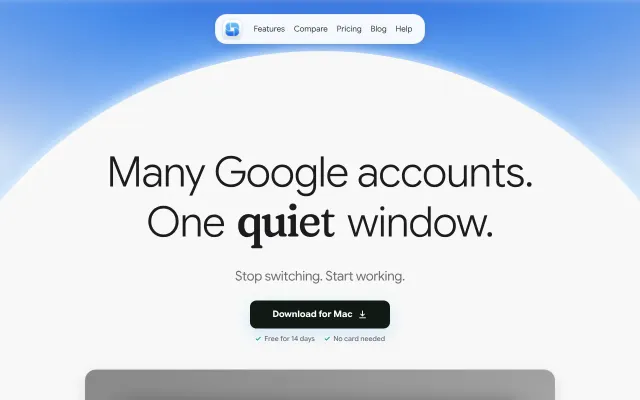 Orbit – native Mac app for many Google accounts, isolated, no server