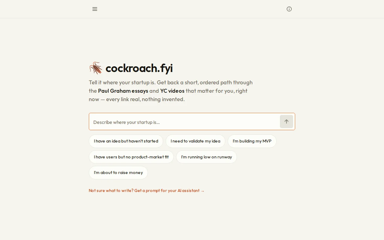 A YC/PG Essays Directory Roadmap