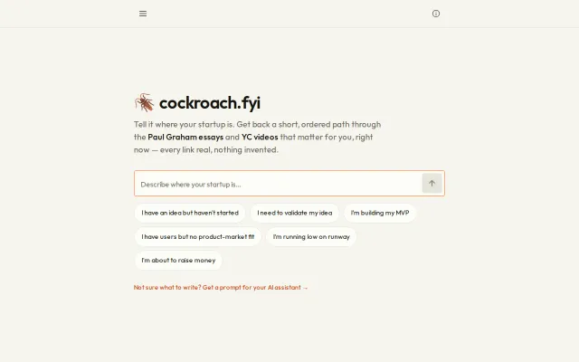 A YC/PG Essays Directory Roadmap