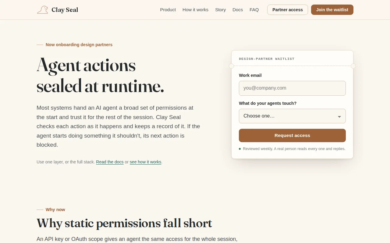 Runtime security enforcement and capability scoping for agents