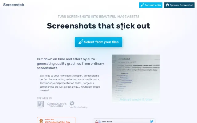 Screenstab (tilt-shift-style screenshots) is now free and open source