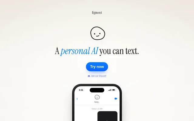 Figment – An AI that I made my friends talk to for 2 weeks