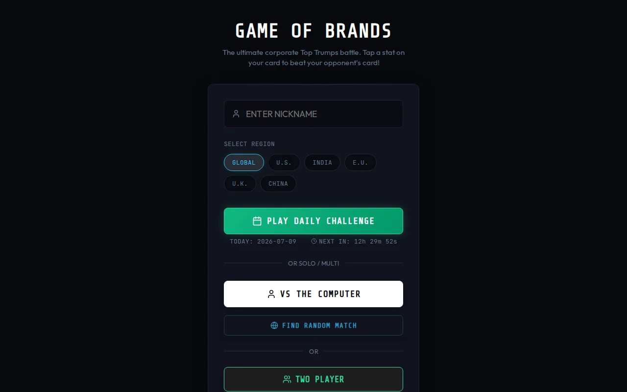 Corporate Retro Card Game