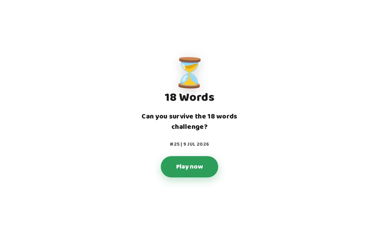 18 Words