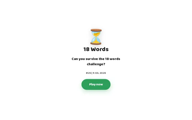 18 Words