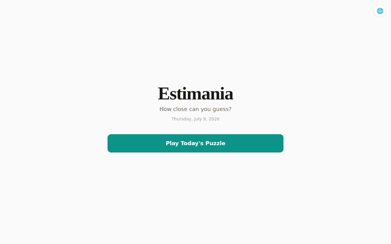 Estimania – Estimation Game