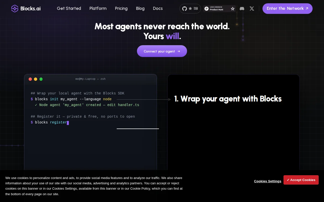 Blocks.ai – control plane and network layer for agents