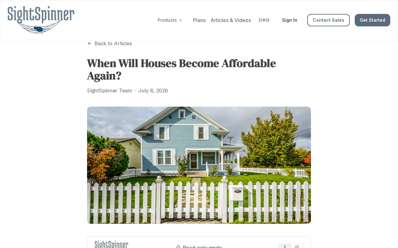 Interactive US home price forecast