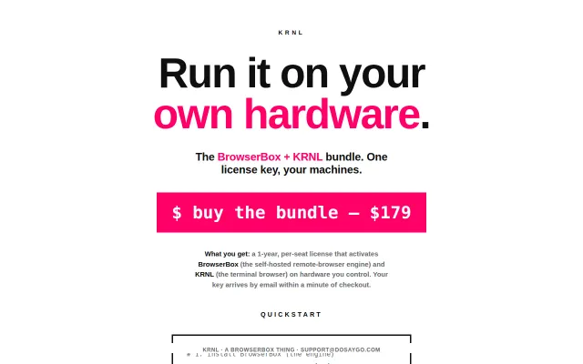 BrowserBox over SSH – The KRNL Browser