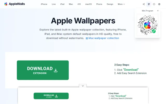 AppleWalls – free 4K wallpapers for Apple devices