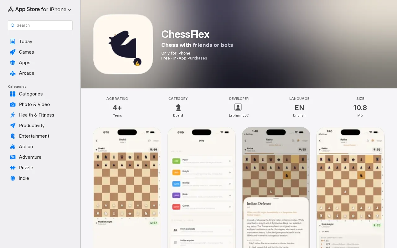 ChessFlex – iPhone chess with no server, no accounts (P2P via QR)