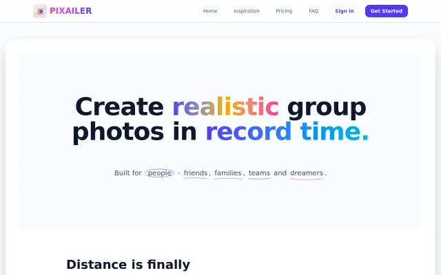 Create realistic group photos in real time with AI