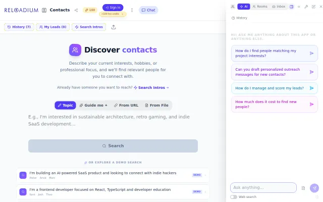 Find introduction path between you and someone you want to reach