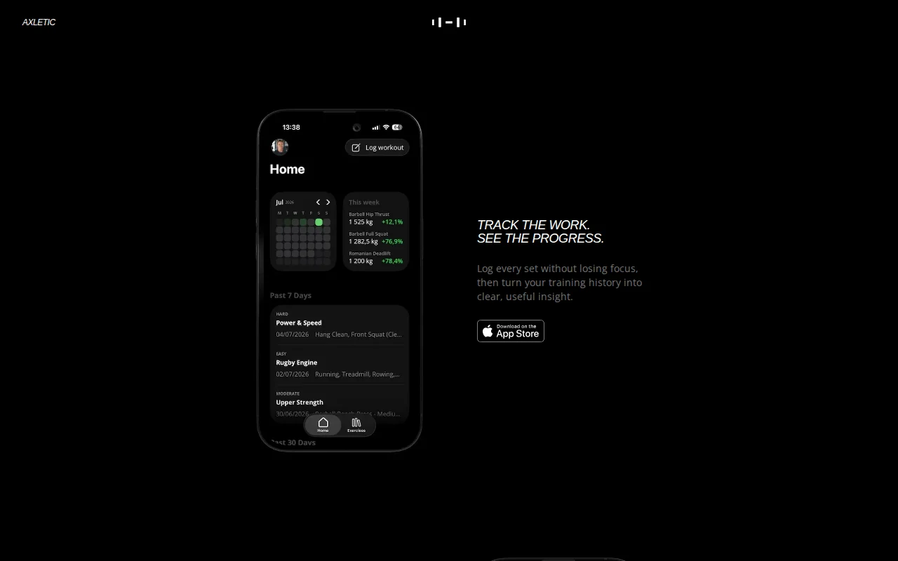Axletic – a local-first workout tracker for iPhone